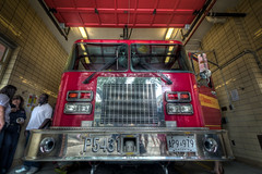 HDR fire truck